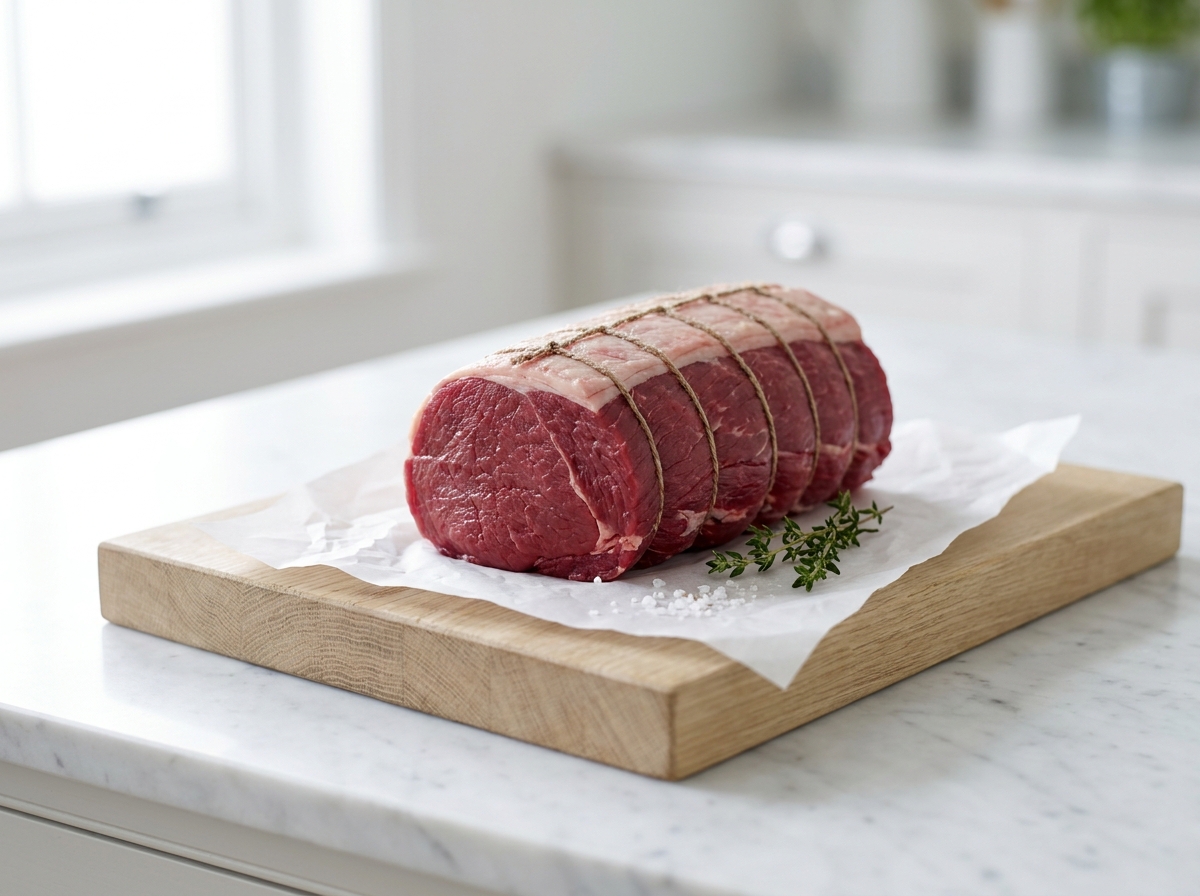 Rôti de bœuf Maison halal, hors du pack