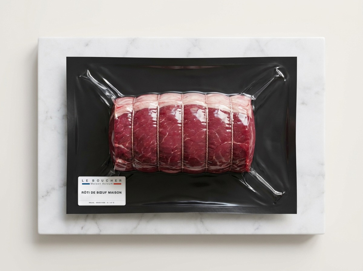 Rôti de bœuf Maison halal sous vide