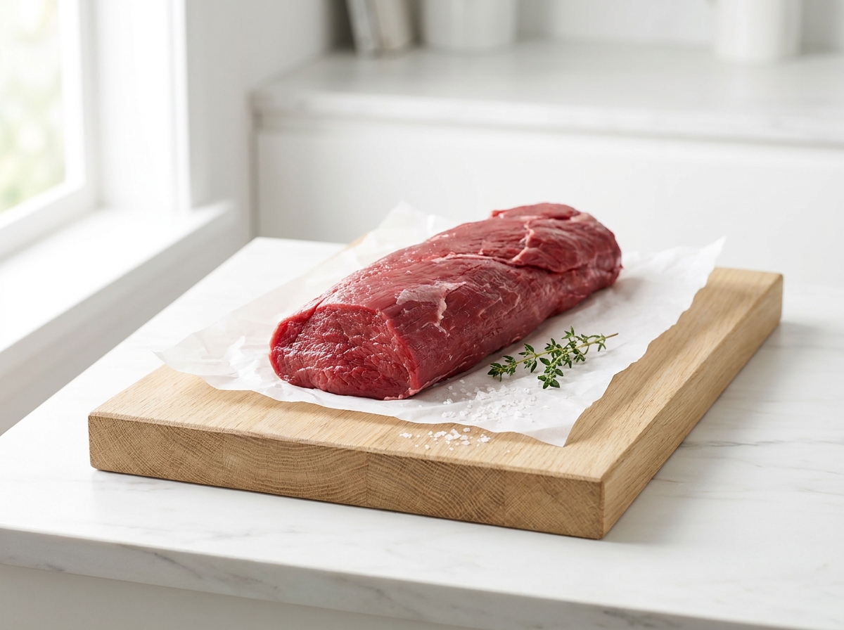 Filet de bœuf halal, hors du pack
