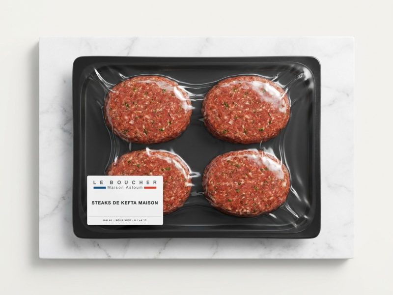 Steaks de Kefta Maison halal sous vide