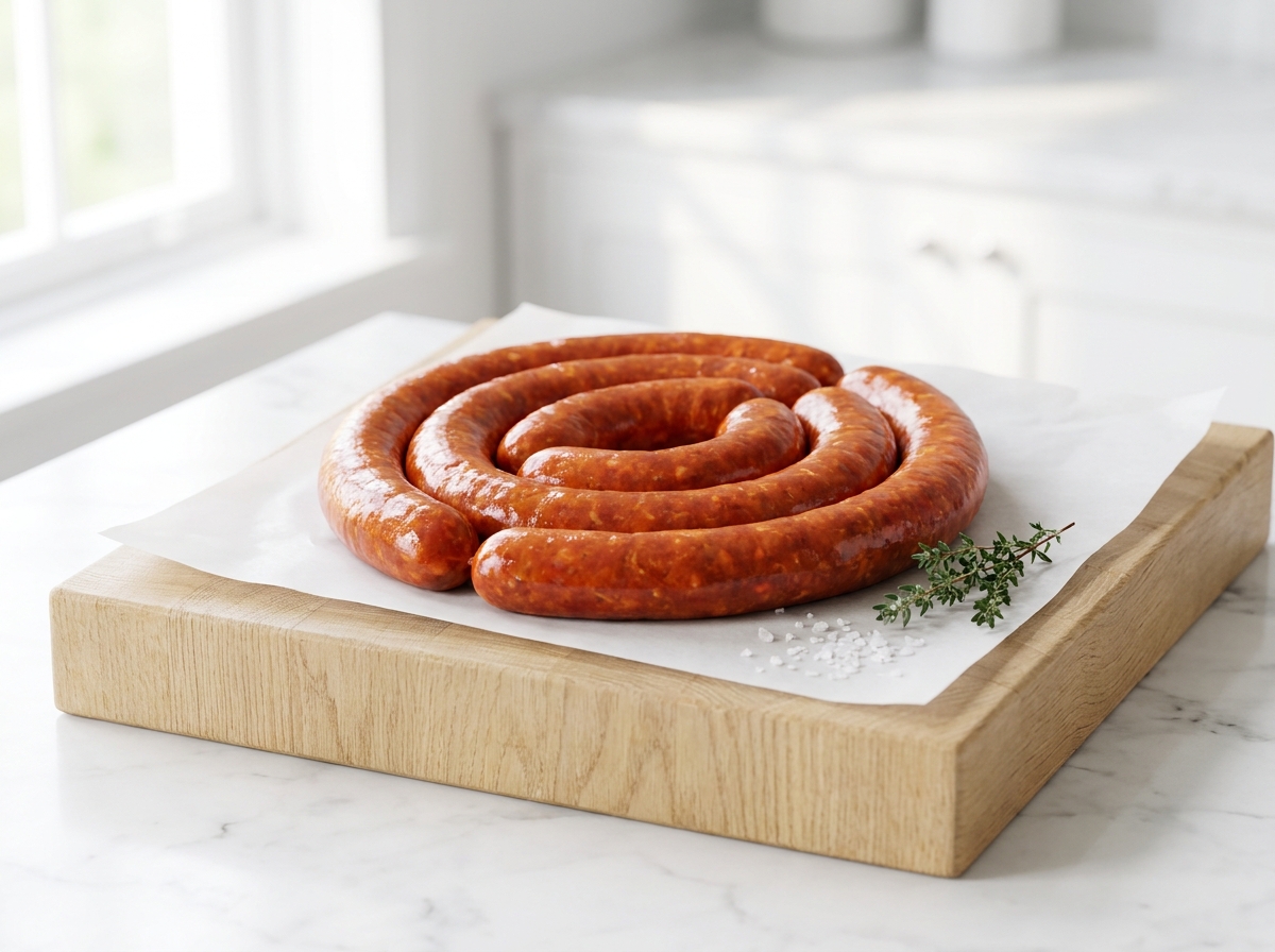 Merguez Maison halal, hors du pack
