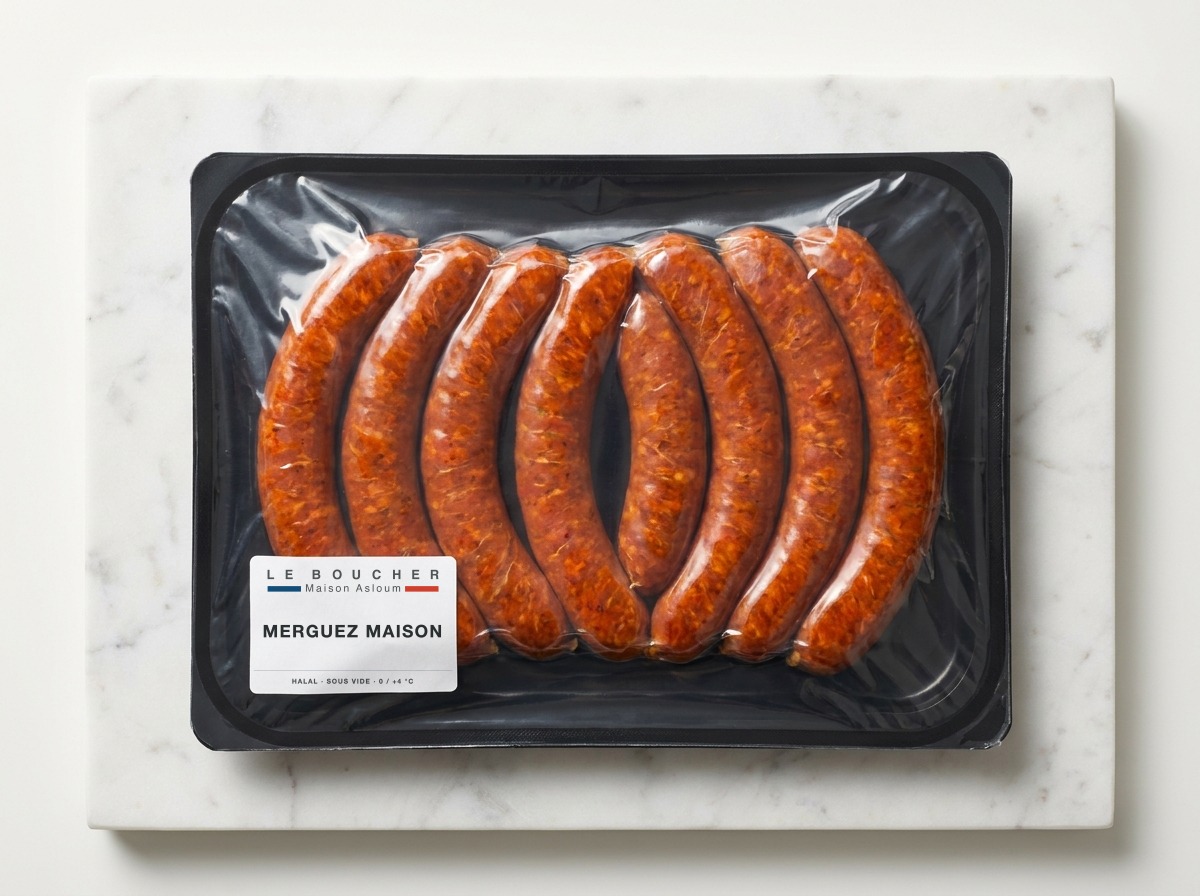 Merguez Maison halal sous vide