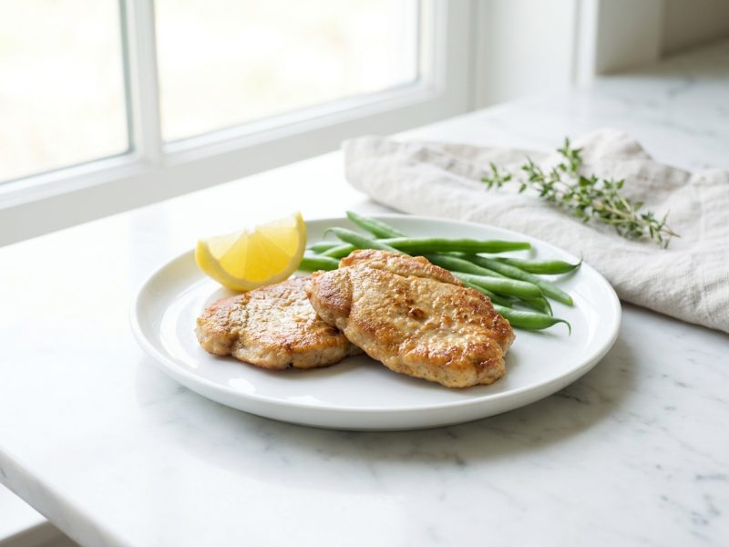 Escalopes de Veau : le plat cuit