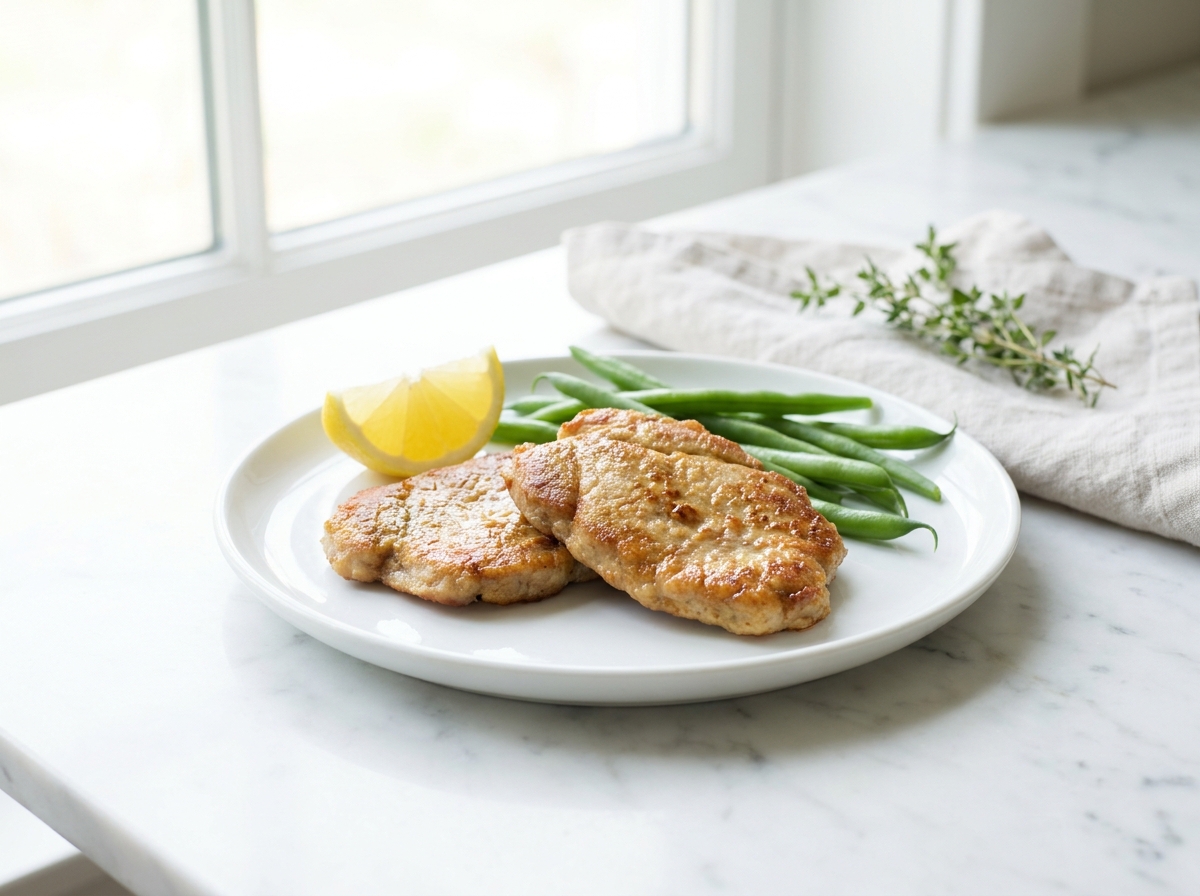 Escalopes de Veau : le plat cuit