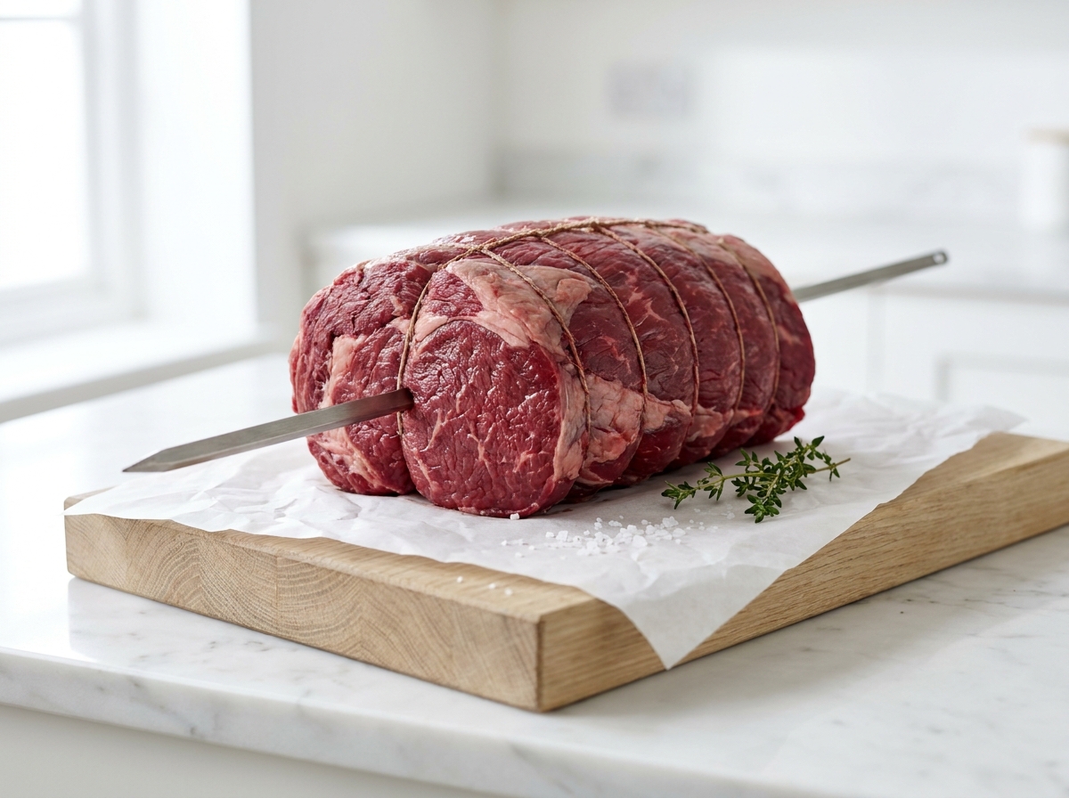 Broche de bœuf Maison nature ou marinée halal, hors du pack