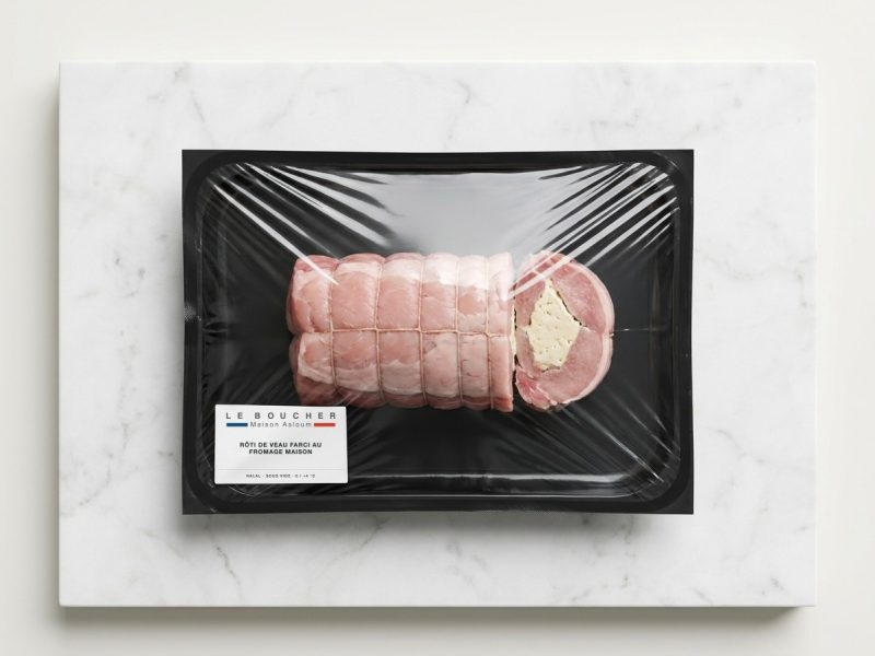 Rôti de Veau farci au fromage Maison halal sous vide