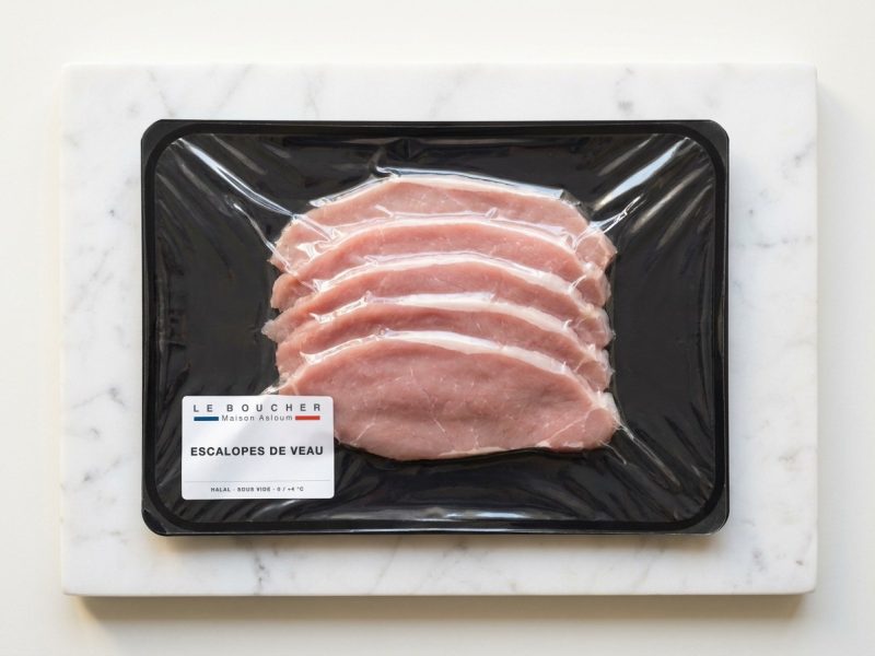 Escalopes de Veau halal sous vide