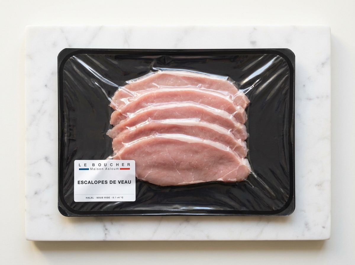 Escalopes de Veau halal sous vide