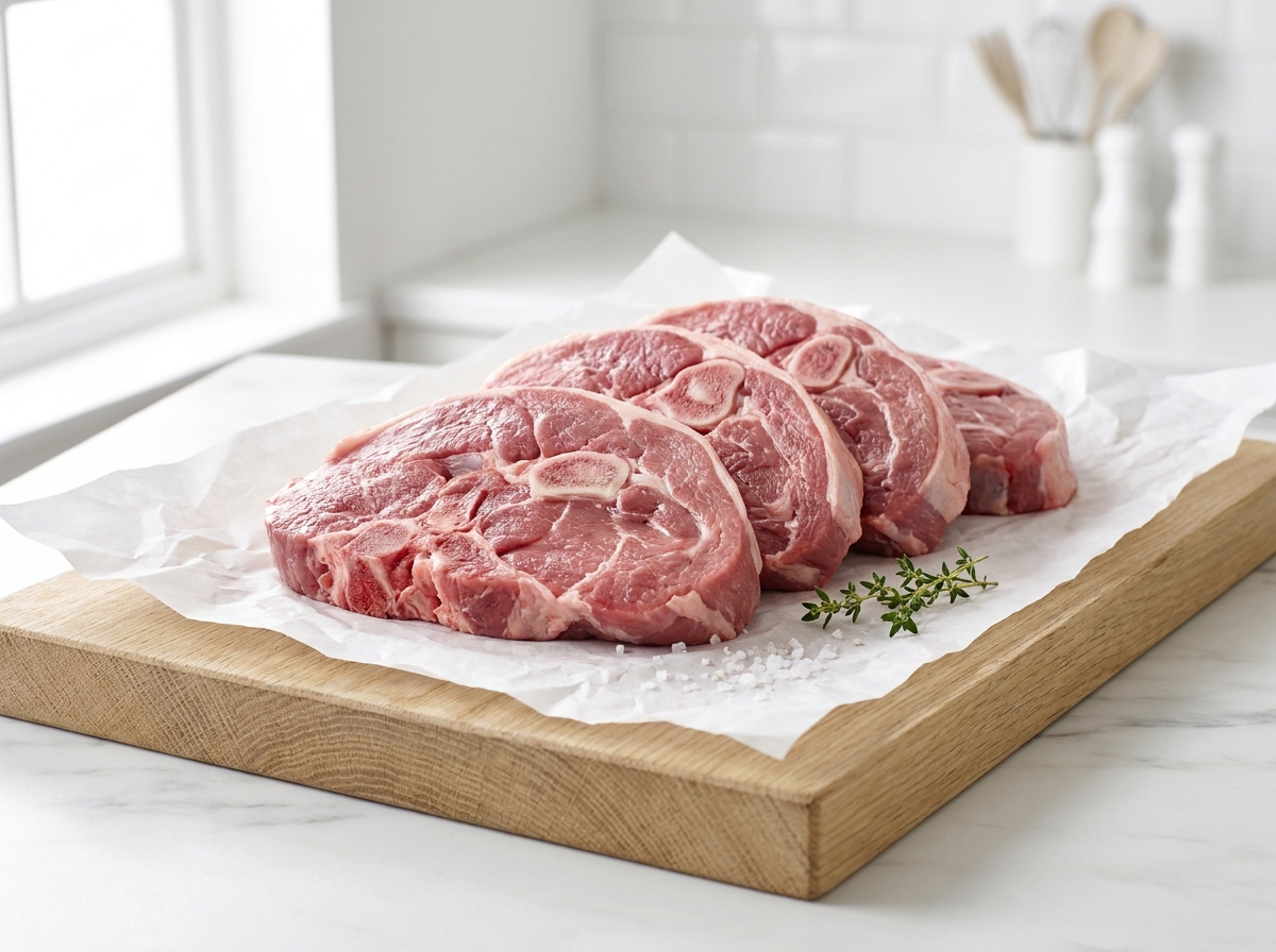Épaule d'agneau tranchée halal, hors du pack