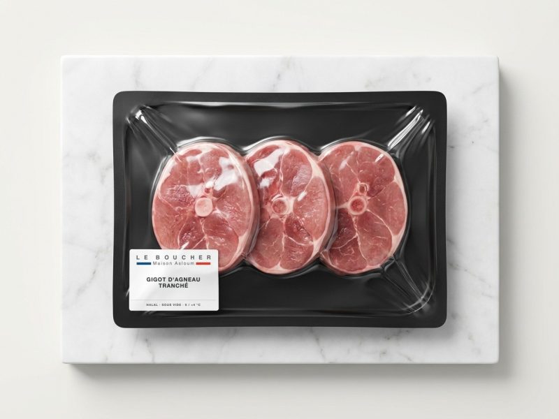 Gigot d'agneau tranché halal sous vide