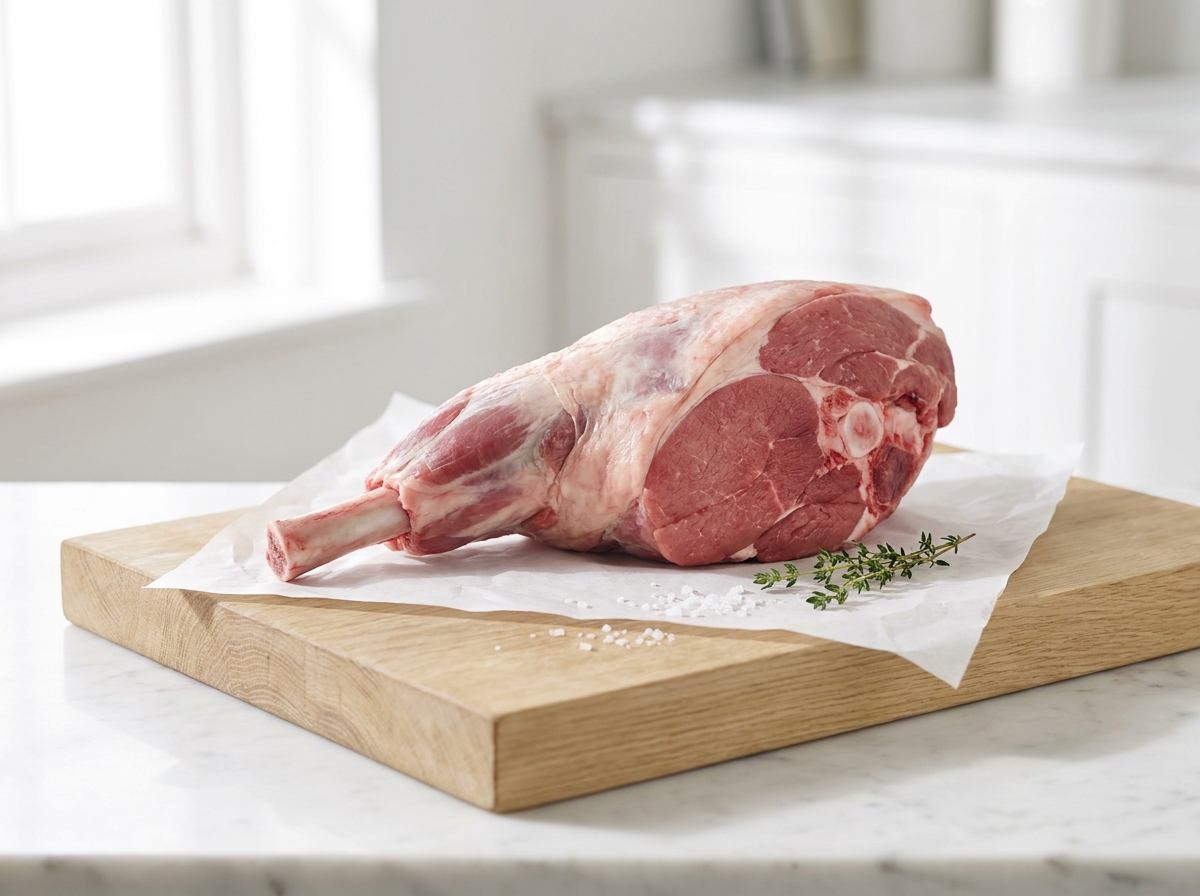 Gigot d'agneau entier halal, hors du pack
