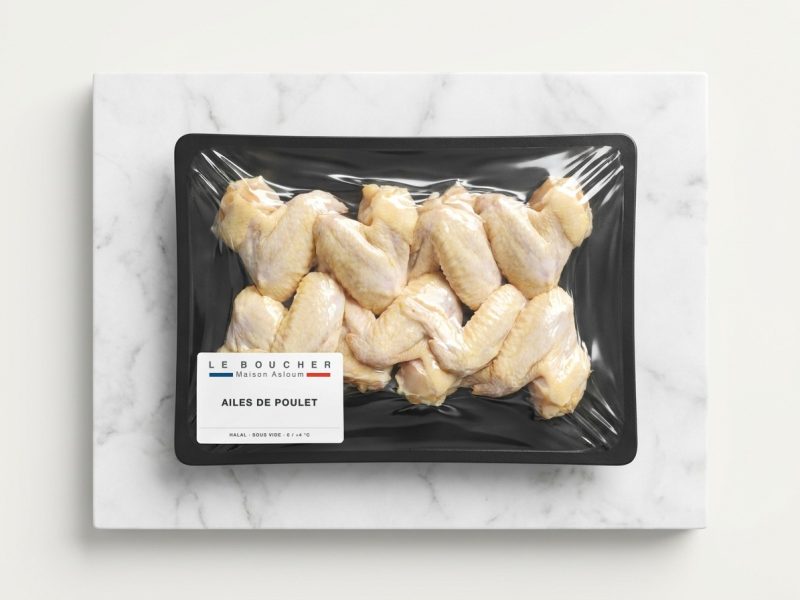 Ailes de poulet halal sous vide