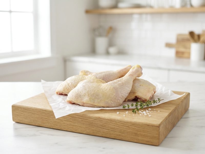 Cuisses de poulet halal, hors du pack
