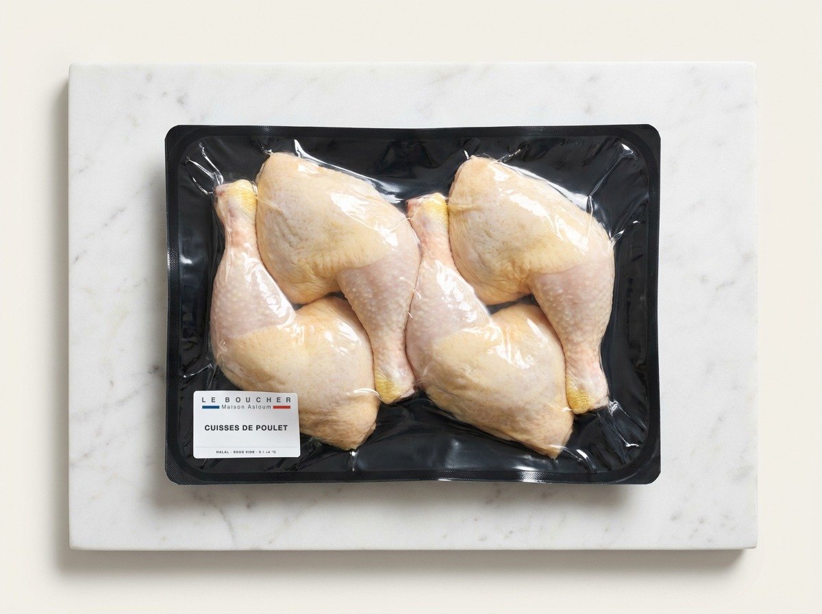Cuisses de poulet halal sous vide