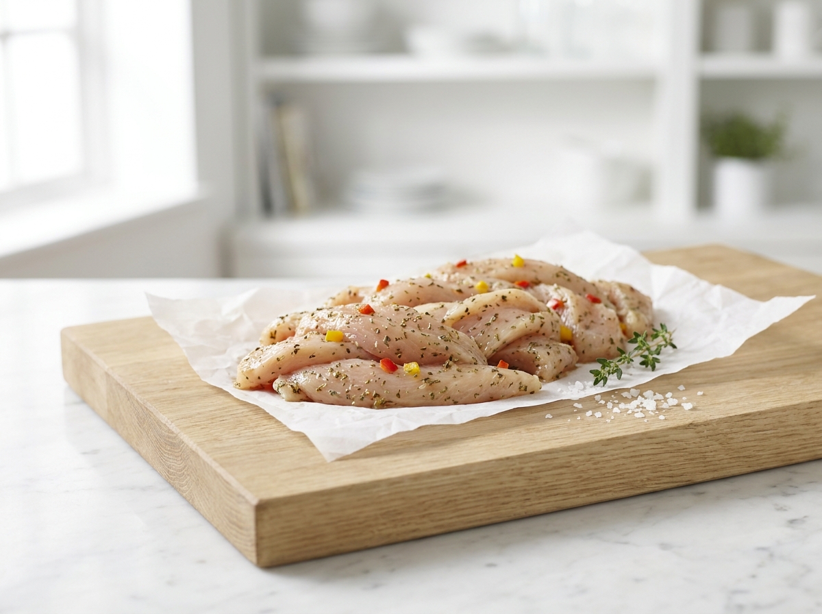 Émincés de Poulet à la provençale halal, hors du pack