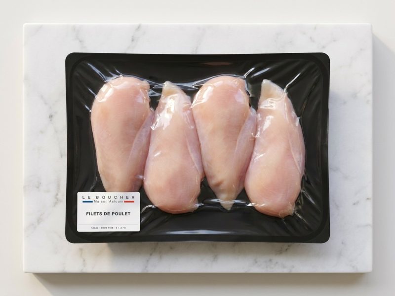 Filets de Poulet (entiers ou escalopes) halal sous vide