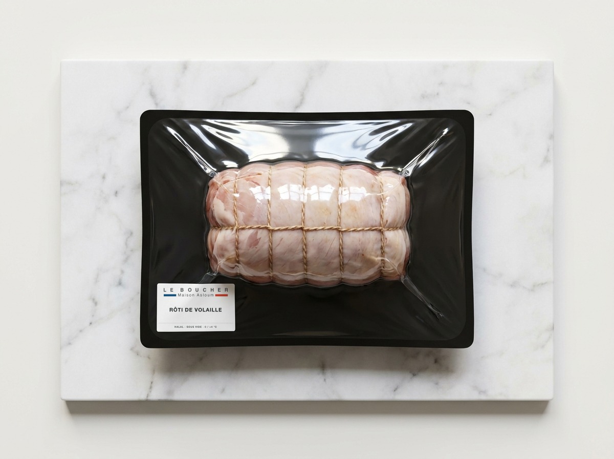 Rôti de volaille halal sous vide