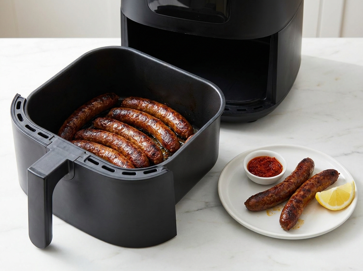 Merguez à l’air fryer : temps et température