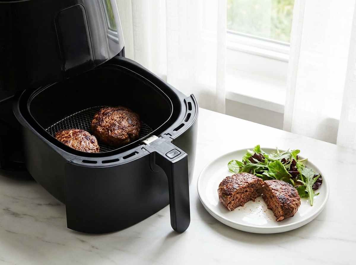 Steak haché à l’air fryer
