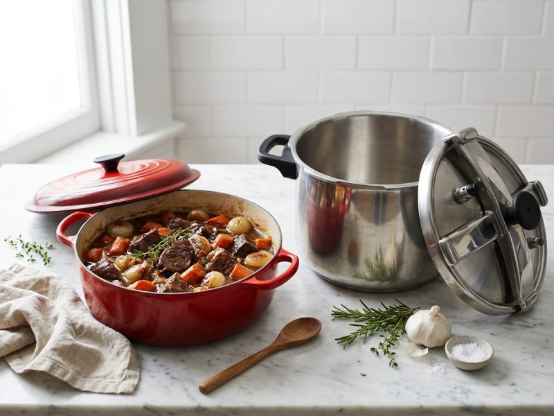 Cocotte en fonte ou autocuiseur : ce que chacun fait mieux