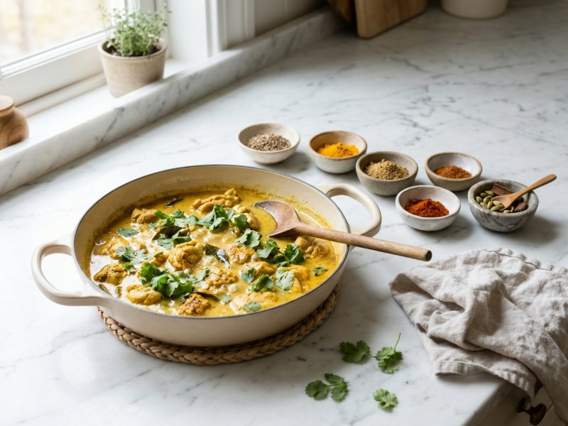 Construire un curry, l’ordre des épices