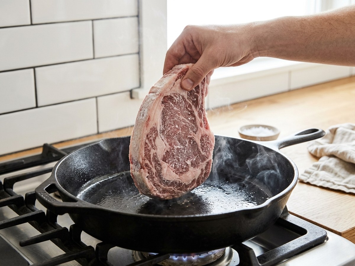 Cuire une viande sortie du congélateur, sans la décongeler