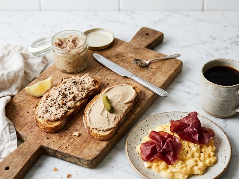 De la charcuterie au petit-déjeuner : la tartine salée du matin