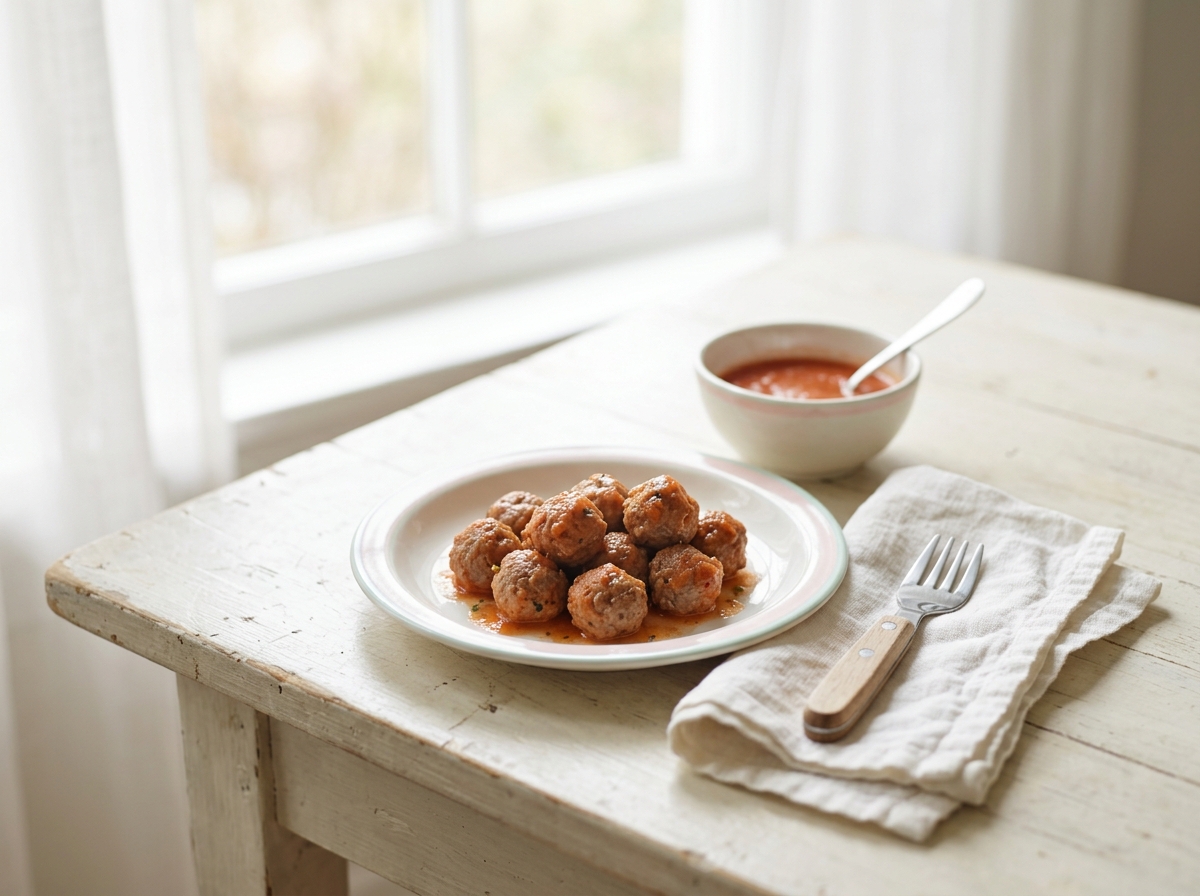 Des boulettes tendres que les enfants mangent