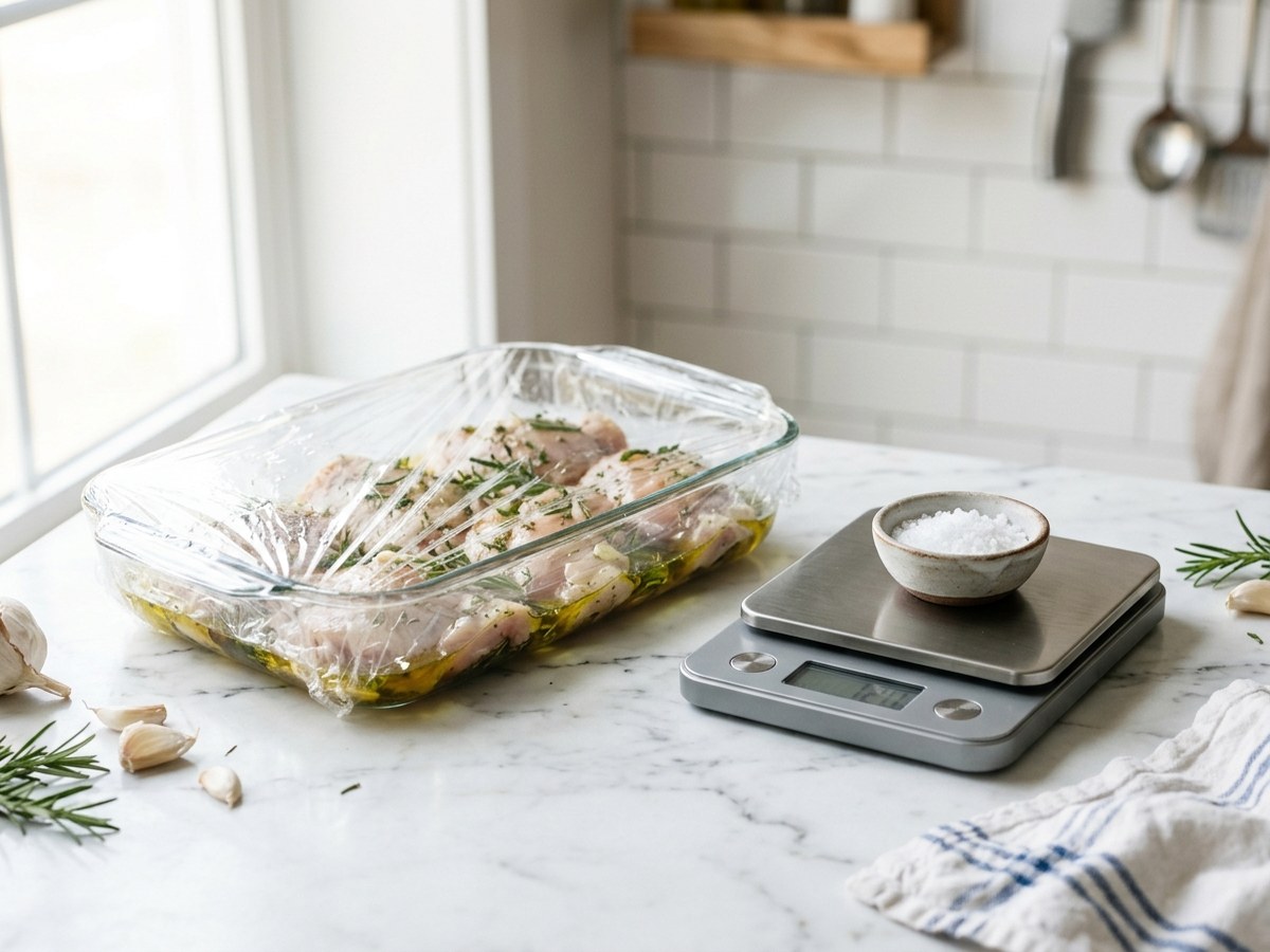 Doser le sel d’une marinade