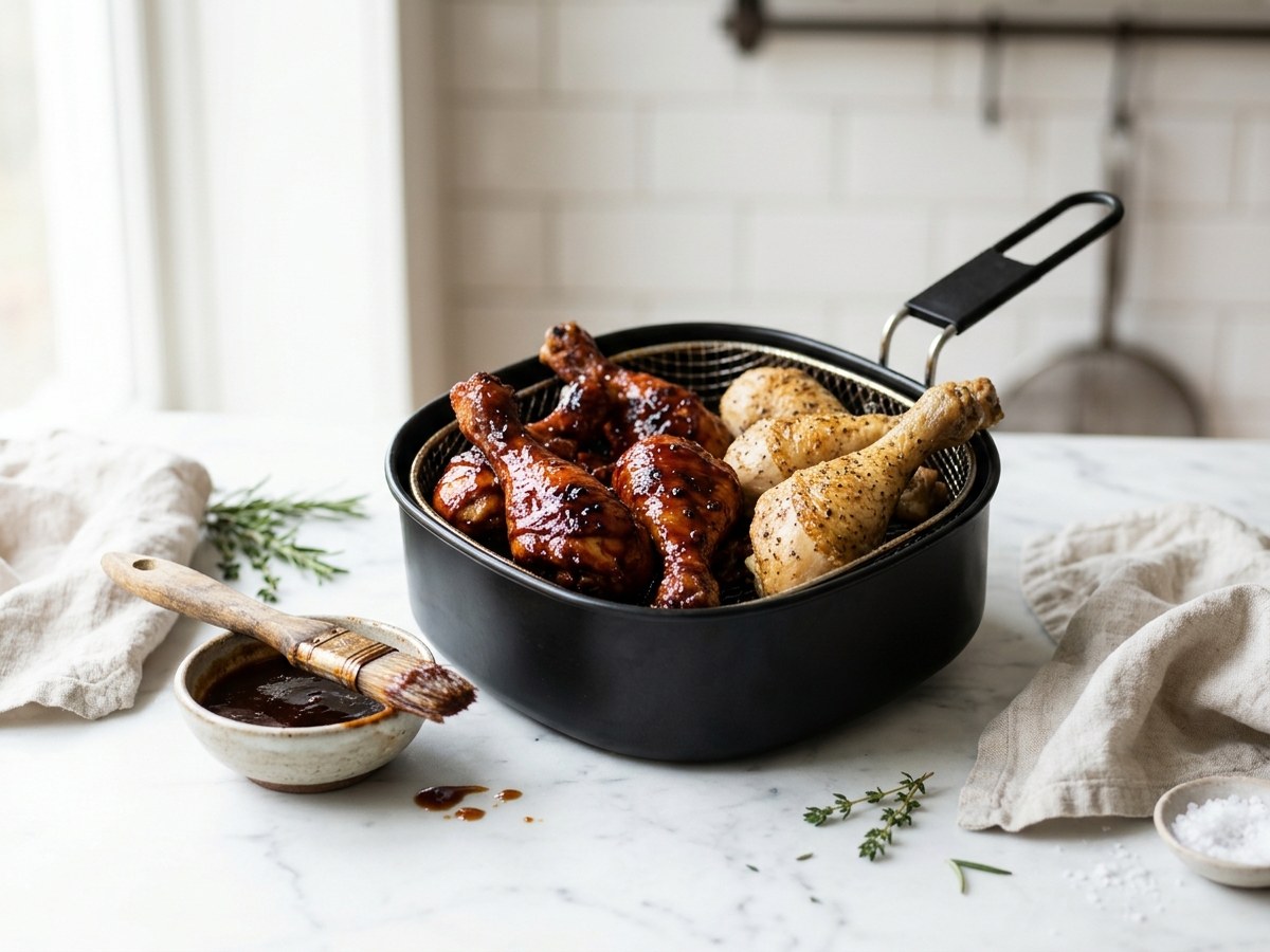 L’air fryer et les marinades sucrées : pourquoi ça brûle