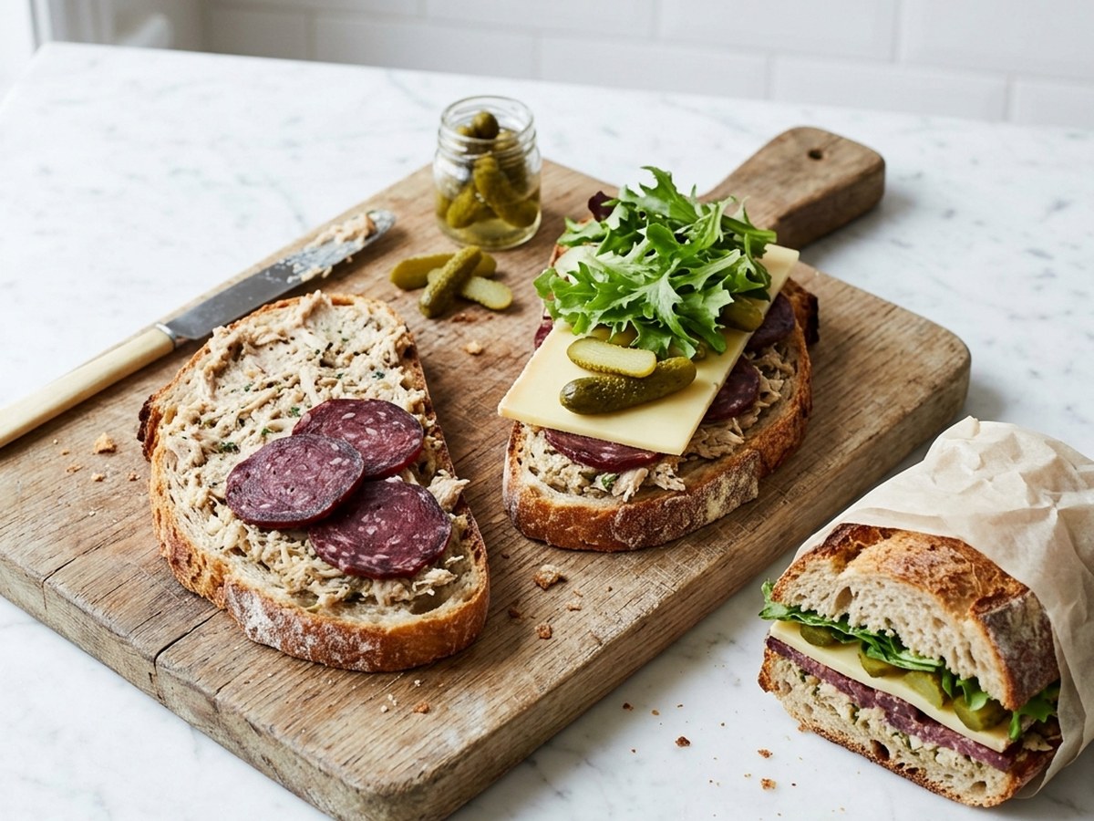 La charcuterie dans un sandwich : les assemblages qui tiennent jusqu’à midi