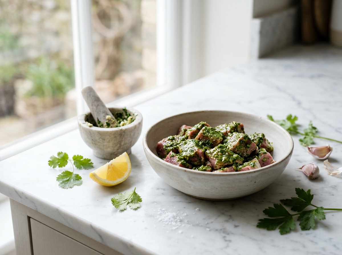 La chermoula pour l’agneau et la volaille