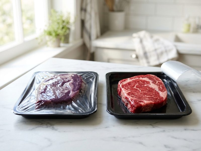 La couleur de la viande sous vide, pourquoi elle fonce