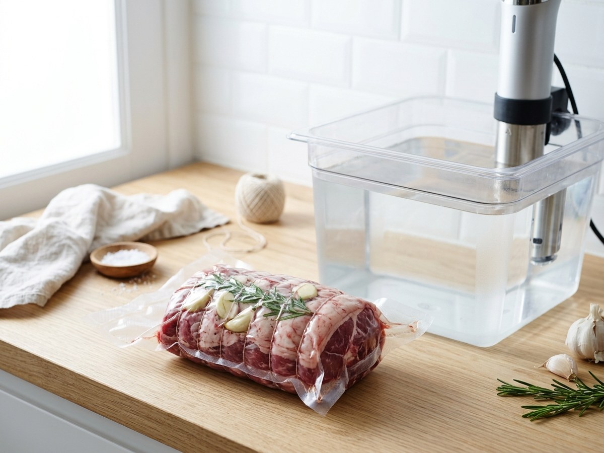 La cuisson sous vide d’un gigot entier