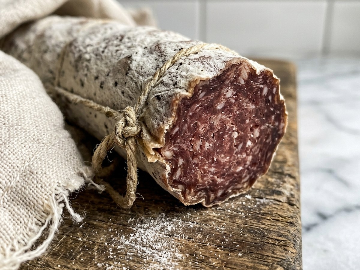 La fleur blanche sur un saucisson sec : ce que c’est, et quand s’inquiéter