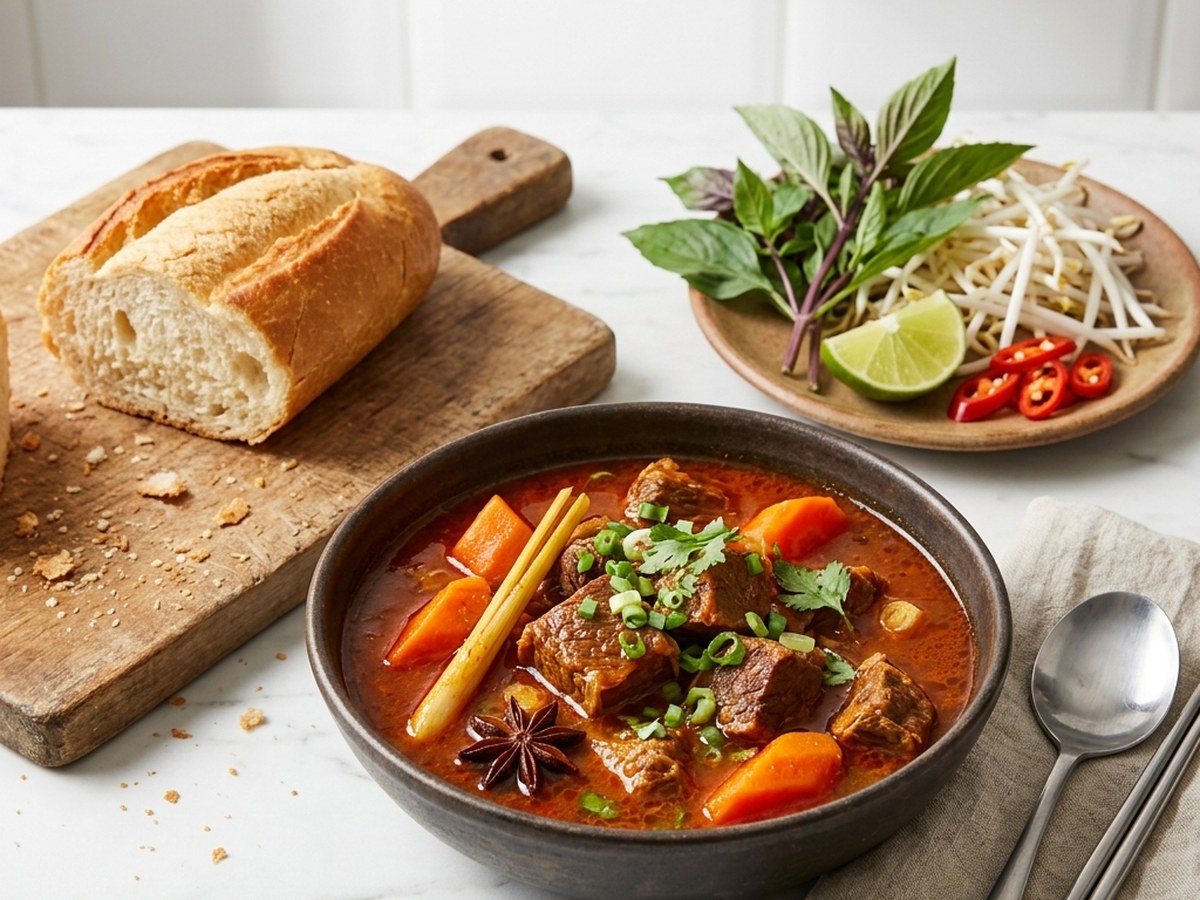Le bo kho : le paleron vietnamien à la citronnelle