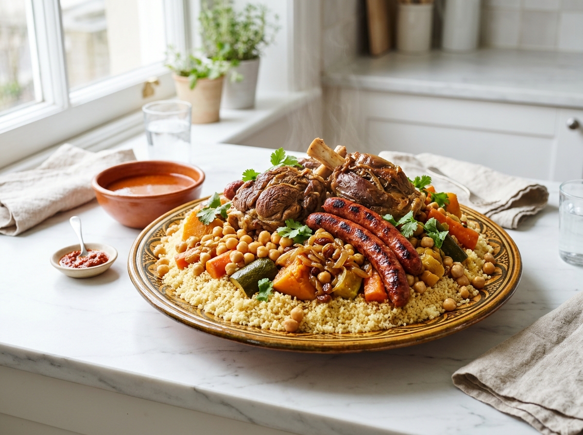 Le grand couscous pour vingt, les viandes