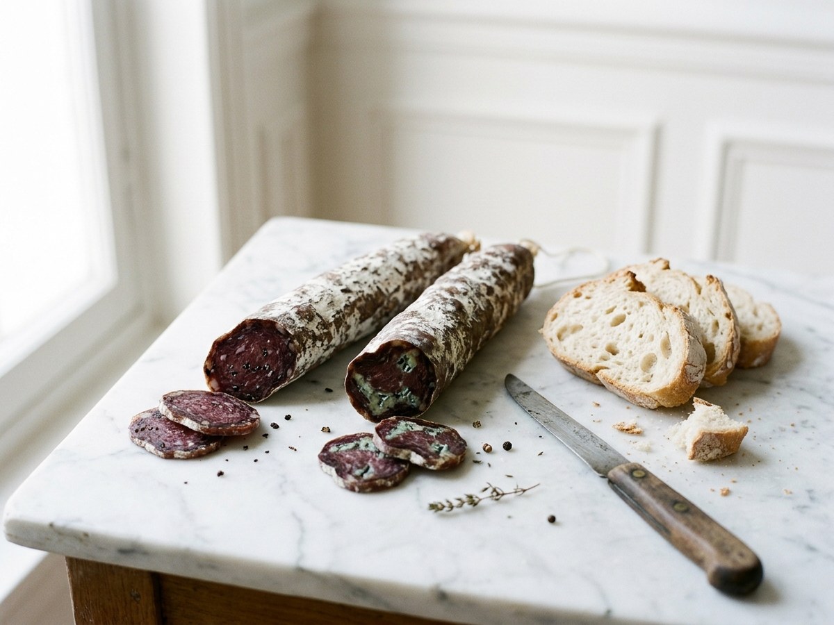 Le saucisson truffé et celui à la fourme d’Ambert