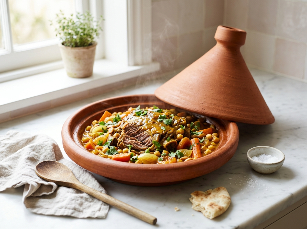 Le tajine, la cuisson lente au plat en terre