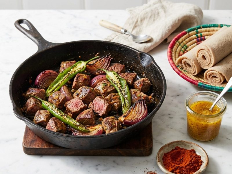 Le tibs éthiopien : l’émincé saisi très chaud, et le beurre épicé