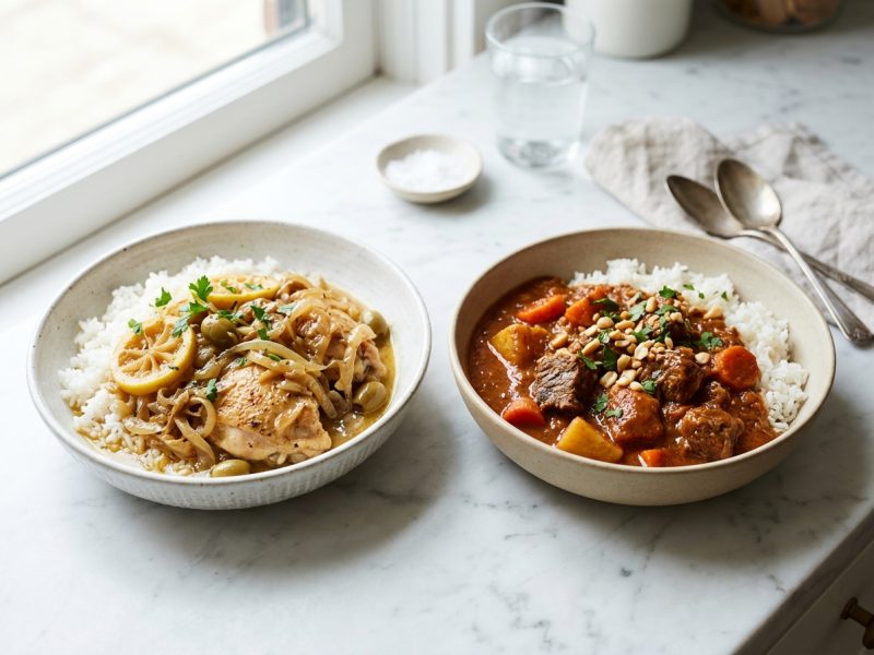Le yassa et le mafé, deux plats d’Afrique de l’Ouest