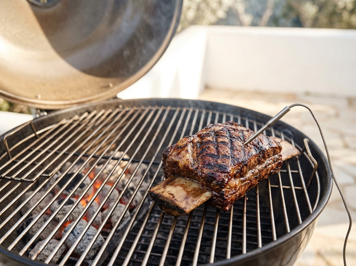 Marquer une pièce puis la finir au barbecue
