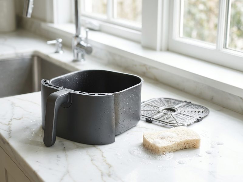 Nettoyer l’air fryer après de la viande