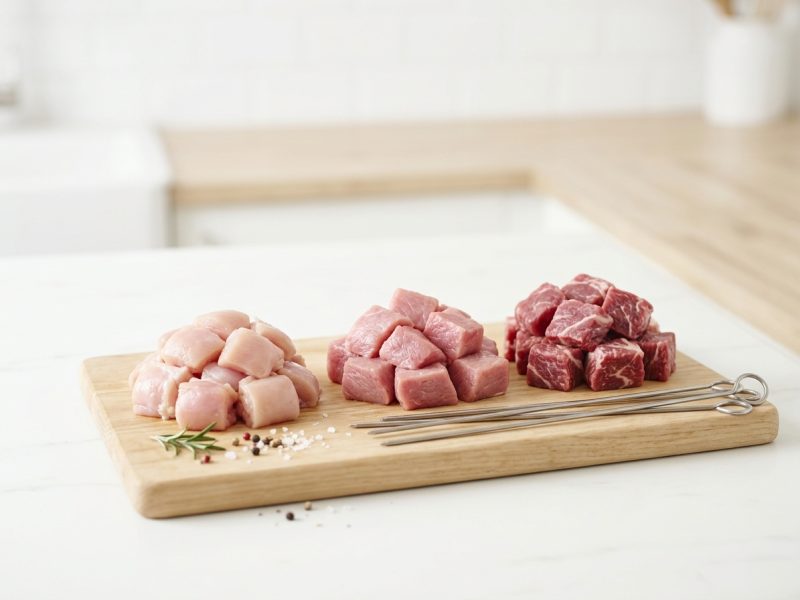 Quelle viande pour des brochettes de volaille, de veau ou d’agneau ?