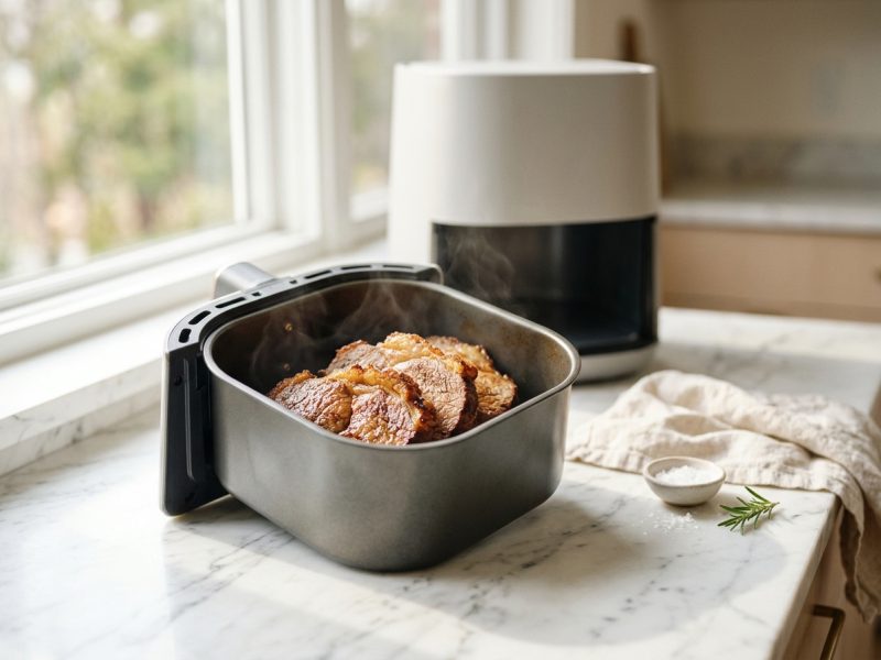 Réchauffer un reste de viande à l’air fryer sans le dessécher