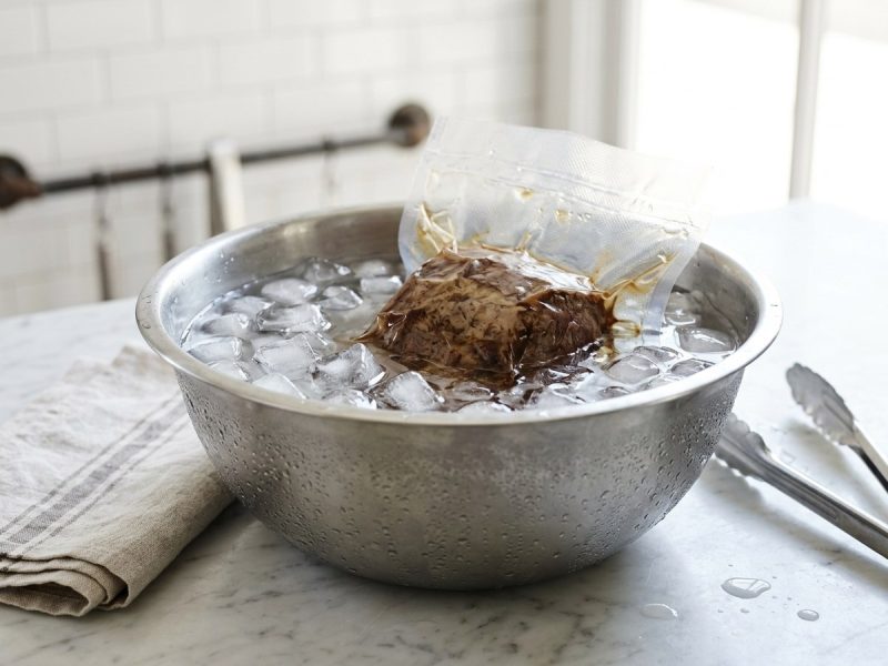 Refroidir vite après une cuisson sous vide