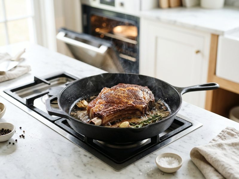 Saisir puis finir au four, la cuisson en deux temps
