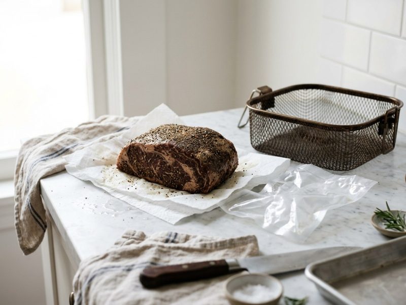 Sous vide puis air fryer : la croûte sans la cuisson