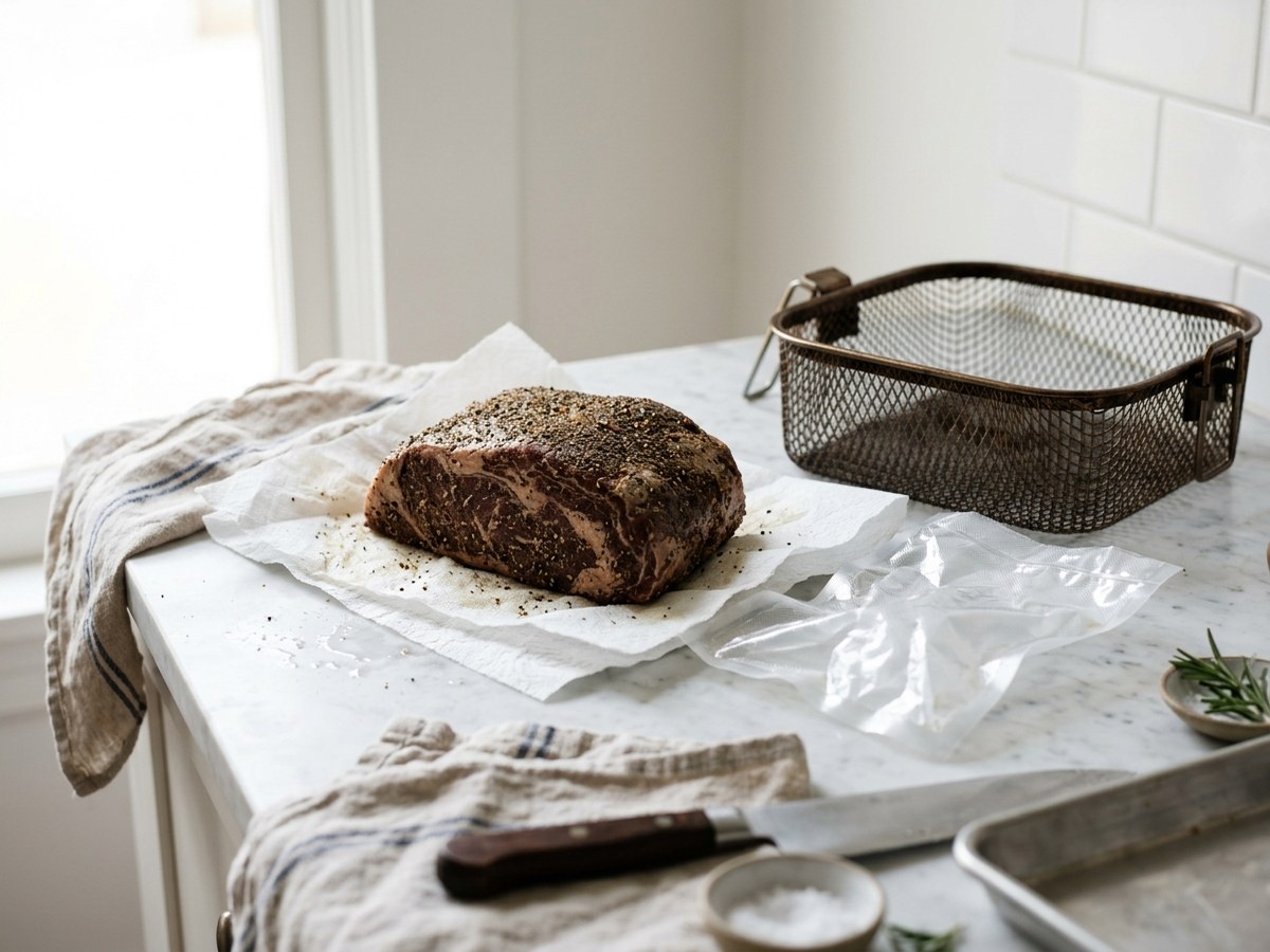 Sous vide puis air fryer : la croûte sans la cuisson