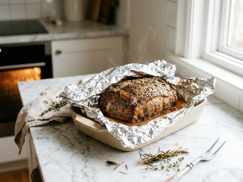 Tenir la viande au chaud un jour de fête